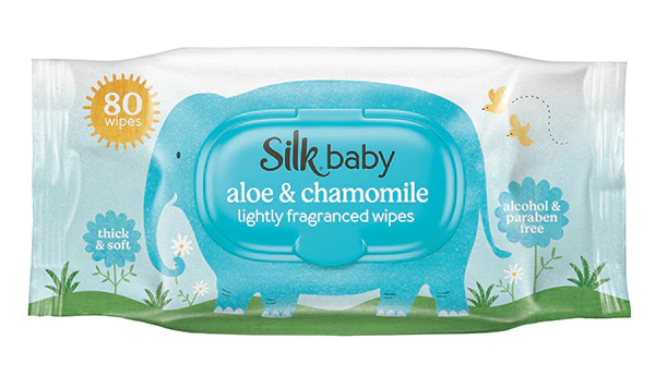 Silk Aloe & Chamomile Lightly Fragranced Wipes 80pk