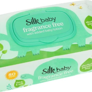 Silk Baby Fragrance Free Wipes 80pk